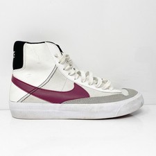 Nike Boys Blazer Mid 77 DH8640-101 White Casual Shoes Sneakers Size 5Y