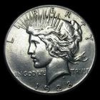 1928 Peace Dollar Silver ---- Stunning Details Coin ---- #KK518