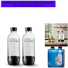 2-Pack 1L Carbonating Bottles - Hermetically Sealed for Lasting Freshness