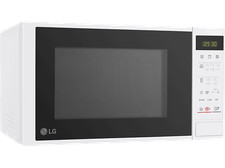 Microondas con grill - LG MH6042DW, 700 W, 2 niveles, Panel táctil, 20 l, Blanco