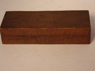 Vintage Sharpening Stone in a Wooden Box