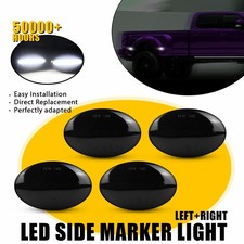 For 1999-2010 Ford F350 F450 Smoked Fender Side Marker Dually Bed LED Light