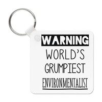 Warning World's Grumpiest Environmentalist SchlüSselanhäNger Awesome Best