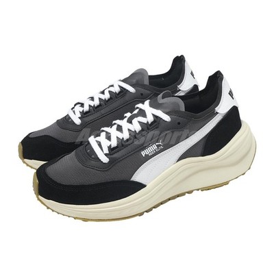 Puma Rider Elite Retro Black Ivory Men Unisex Casual Lifestyle Shoes 404617-01
