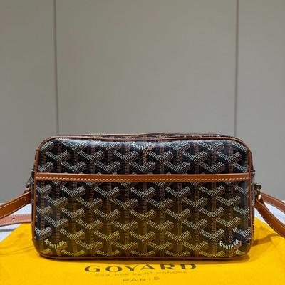 Goyard Cap Vert Shoulder Bag Coated Canvas