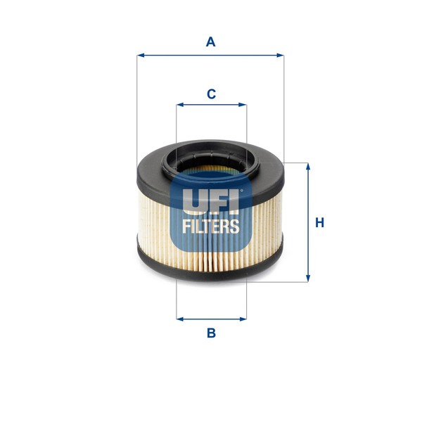 Kraftstofffilter UFI 26.013.00 Filtereinsatz FüR RG Chrysler Voyager RS 4 CRD-image