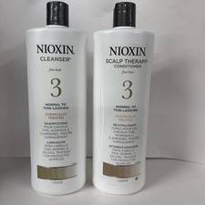 Nioxin System 3 Cleanser Shampoo Scalp Therapy Conditioner liter AS PICTURED