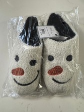   NEW  WOMENS SNOWMAN SLIP-ON SLIPPERS size Medium 7-8 