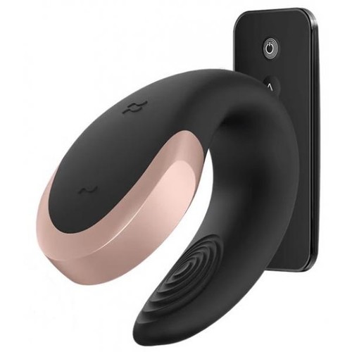 SATISFYER - VIBRATOR DOUBLE LOVE PARTNER LUXUS SCHWARZ
