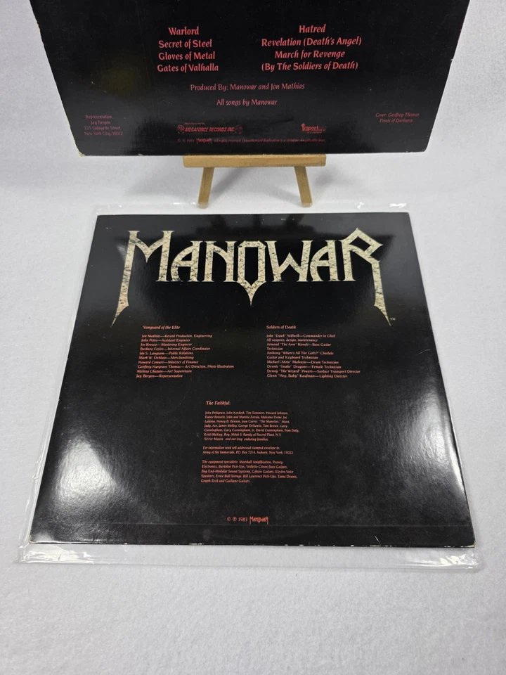 Manowar "Into Glory Ride" Vinyl LP (1983) Megaforce 1st Pressing   READ DCRPT - Image 3 of 4