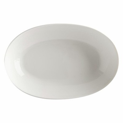 Maxwell & Williams White Basics Schale oval Servierschale Porzellan Weiß 30x20cm