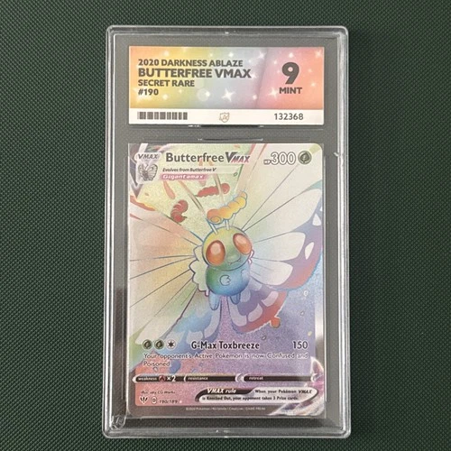 Butterfree VMAX 190/189 Darkness Ablaze Secret Rare Ace 9