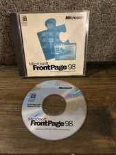 Microsoft FrontPage 98 CD-ROM w/Key Website Creation Design Tool - Classic