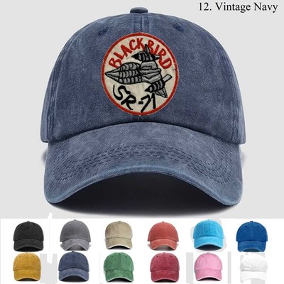 Embroidered Hat Sr-71 Blackbird & U-2 Lockheed Strategic Jet Plane Usaf Air