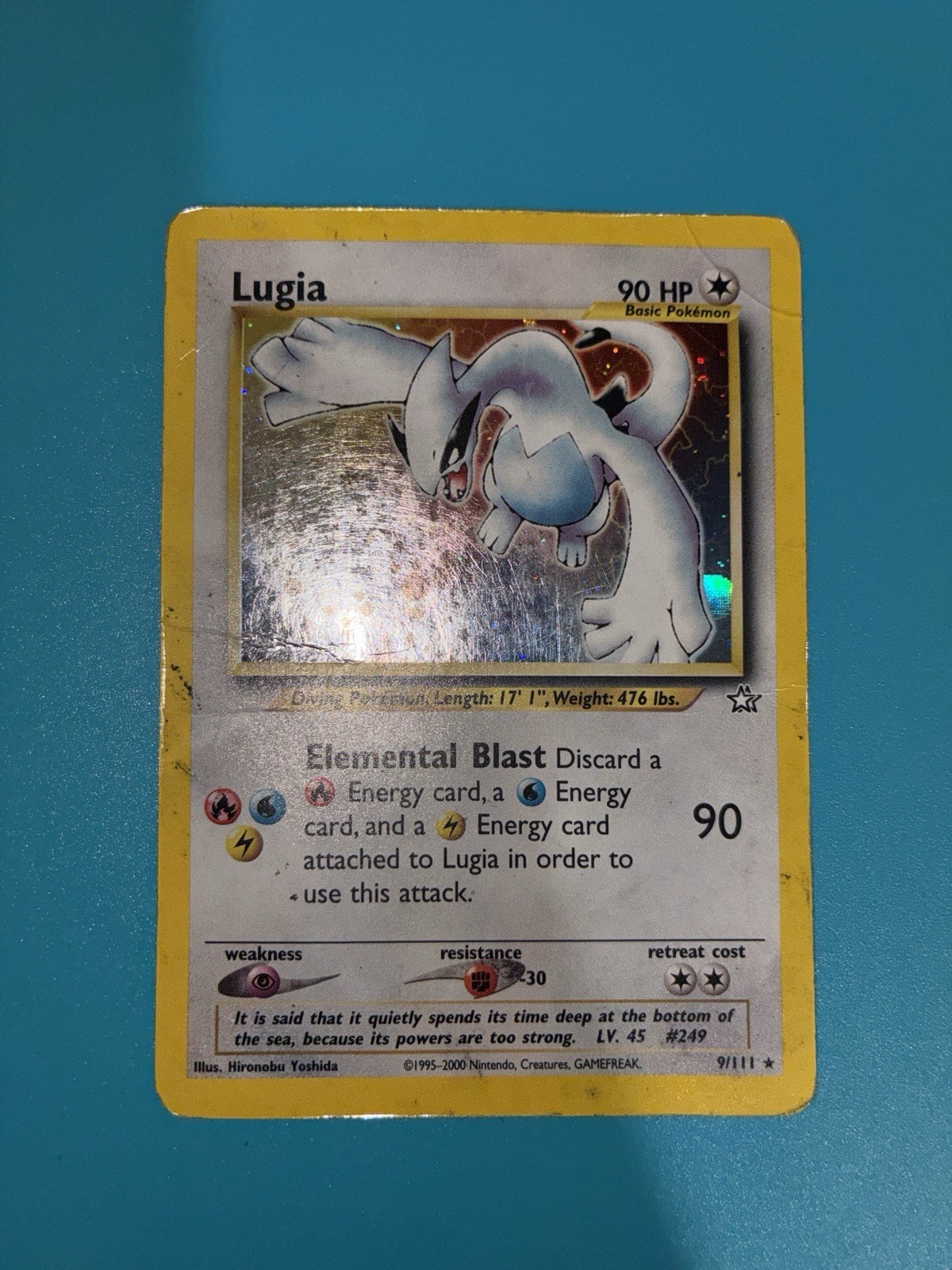 Pokemon TCG Lugia 9/111 Neo Genesis Holo Unlimited