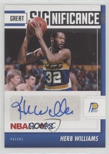 2021-22 Panini NBA Hoops Great SIGnificance Herb Williams #GS-HWL Auto 0c3