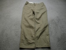 Ben Davis Pants Mens 36 Brown Canvas Relaxed Fit Workwear Khakis Casual