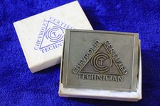 NOS Chevrolet Certified Technician Belt Buckle Accessory In Box