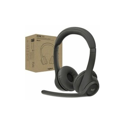 Logitech 981-001452 ZONE 305 WRLS HEADSET UC BLACK B2B WITH DONGLE