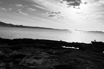 ibiza baleareninsel bewölkter sommer 4x6 Foto