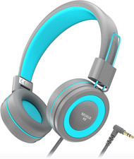 Kids Headphones, K8 Wired Headphones for Kids with Adjustable Headband 3.5 MM Ja