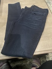 Express Women's Mid-Rise Jeans Supersoft Legging Dark Blue Denim Size 8R