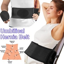 Premium Umbilical Hernia Belt Abdominal Binder with Hernia Support Pad Workout