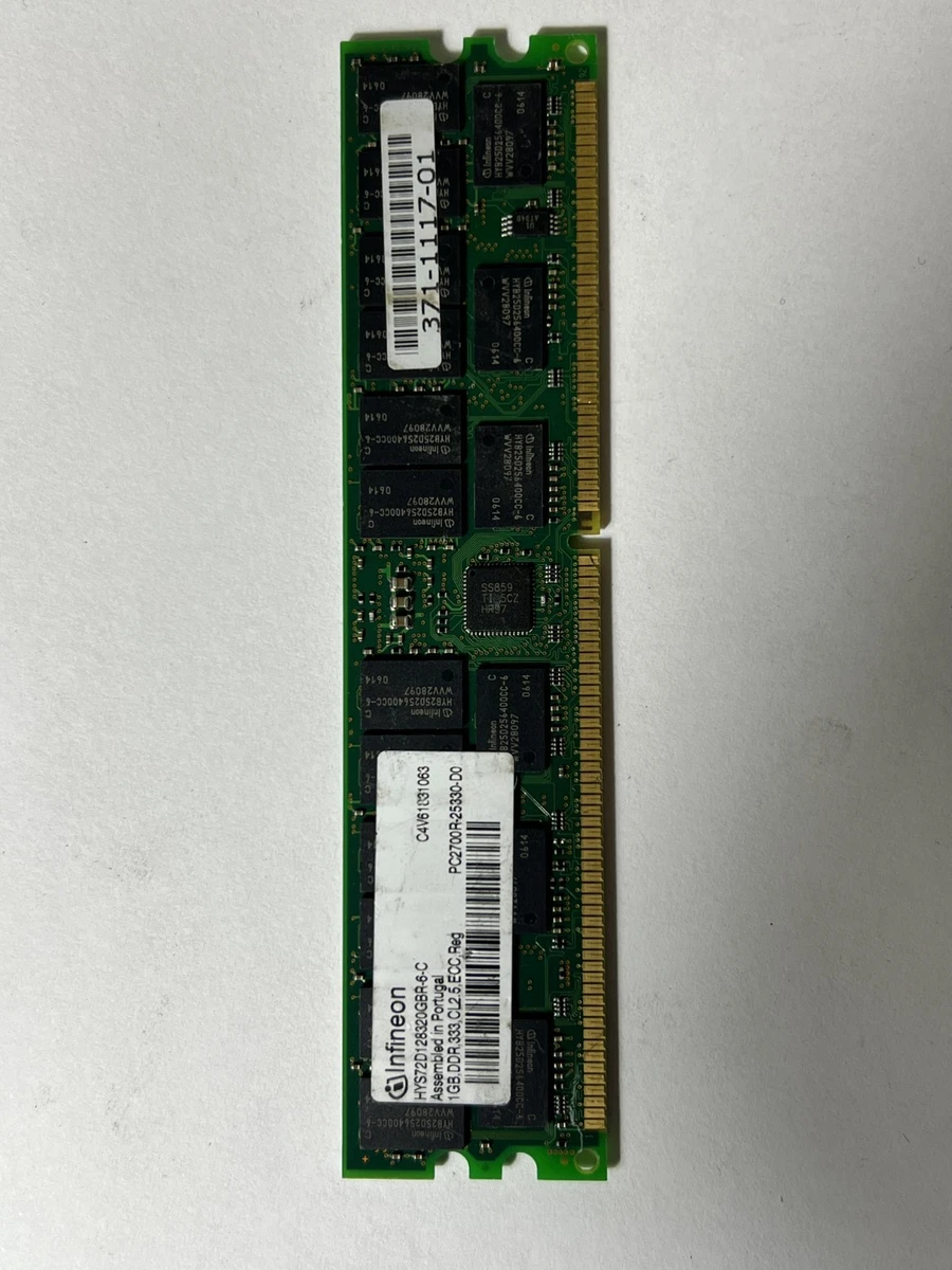 Infineon DDR1 SDRAM Computer 1 GB Capacity per Module Memory (RAM