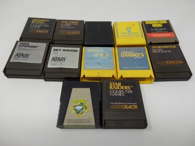 Lot of 12 Atari 400/800 XL Frogger Donkey Kong Pac-Man Mountain King Wizard Wor