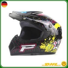 Quadhelm Stern Schwarz Downhill Helm Crosshelm Rally Motorradhelm Graffiti