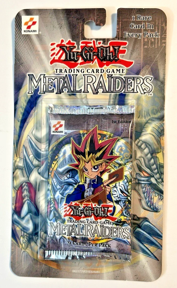 遊戯王 TCG L RAIDERS ブリスターパック 未開封 英 Yu-Gi-Oh! TCG Metal Raiders Sealed Collectible Card Game Packs in