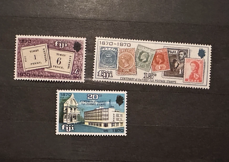 Sello Fiji centenario 1970 JUEGO COMO NUEVO MNH - Imagen 1 de 2