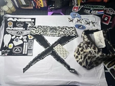 Angel Paintball Headband - Valhalla + Snow Leopard  Visor + Sticker Sheet Lot