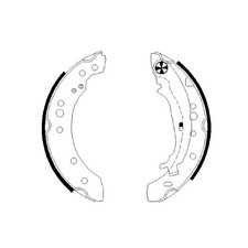 Bremsbackensatz hinten für Smart Forfour 454 | 24475206