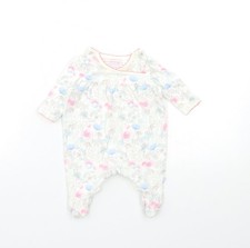 Baby UK Size Newborn Mini B White Babygrow One-Piece