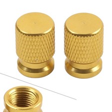 Car Motor Tire Tyre Wheel Air Port Dust Cover Ventil Rim Valve Caps Stems Gold