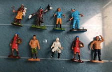 Britains Farm Figures X 9 Farmer Scarecrow Shepherd