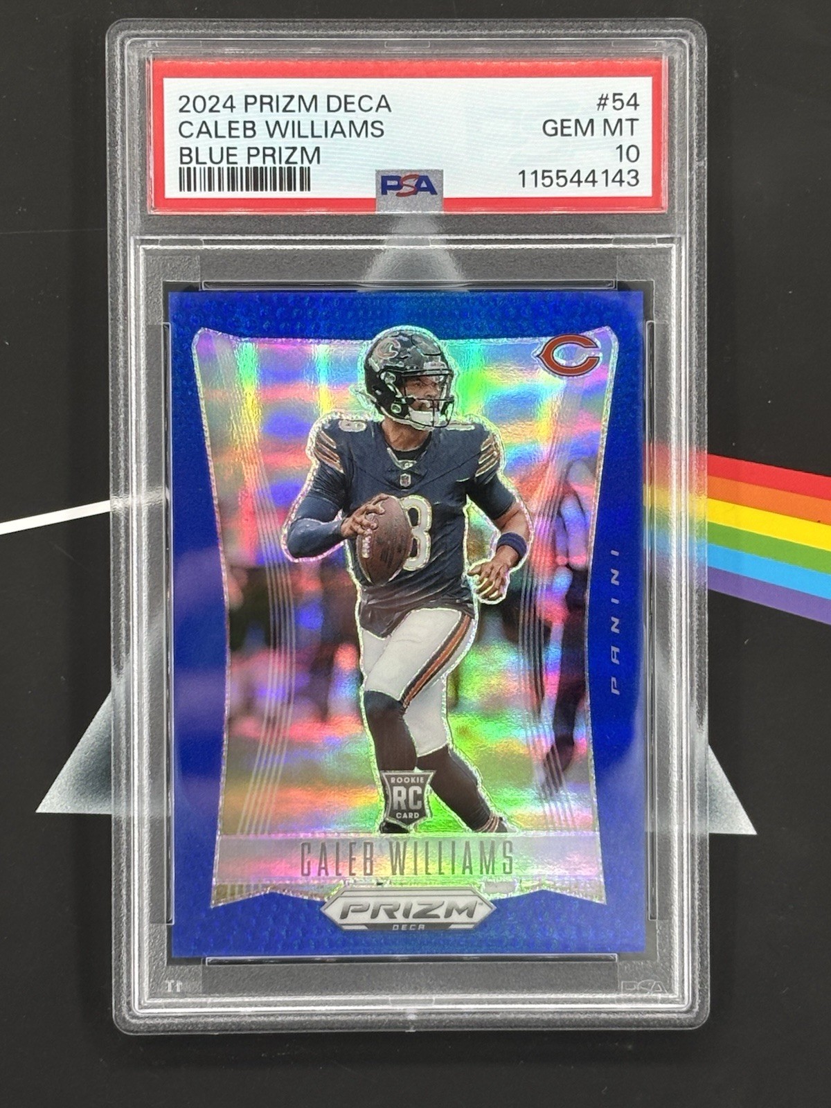 2024 Prizm Deca - Caleb Williams - Rookie - Blue 57/149 - PSA Gem Mint 10