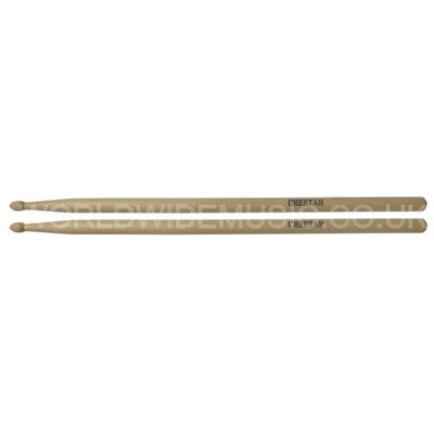 JOHNNY BROOK / CHORD / CHEETAH A Brick of 12 Pairs Budget Drum Sticks Size 2B Maple Wood Tip