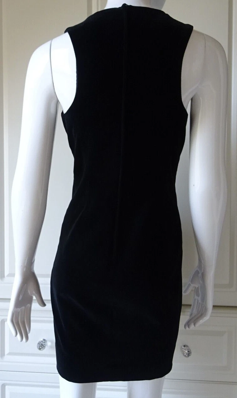 MOSCHINO ABITO BORSETTA ECONOMICO e CHIC NOVITÀ VELLUTO CHIUSURA BACIO 42 UK 8 10