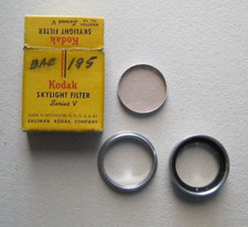 Vintage Kodak Series 5 Skylight Filter With Adapter Ring 1 1/8" - 28.5mm w/box