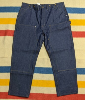 パンツ Carhartt DUNGAREE PAD PANT denim 90s Vintage Carhartt Double Knee Distressed Dungaree Work Denim