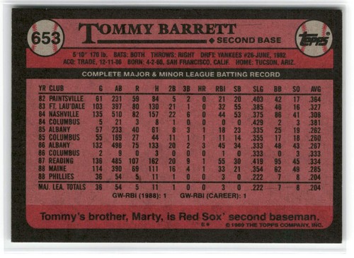 1989 Topps Baseball (#551-792) - Pick a Card - Complete Your Set - 40% off 4+ - Picture 133 of 323