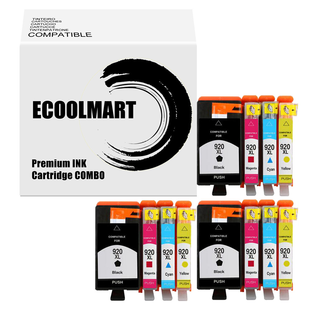 12PK Ink Cartridge replace for HP 920XL Officejet 6500 7500A E910a 7500