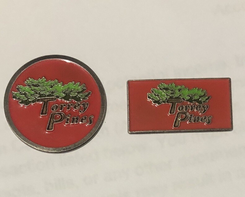 Torrey Pines Golf Ball Markers VINTAGE .. Circa 98 (lot Of 2