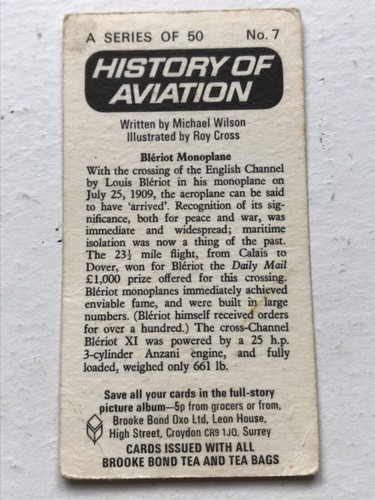Brooke Bond Tea Cards HISTORY OF AVIATION sold individually - take your pick - Picture 10 of 94