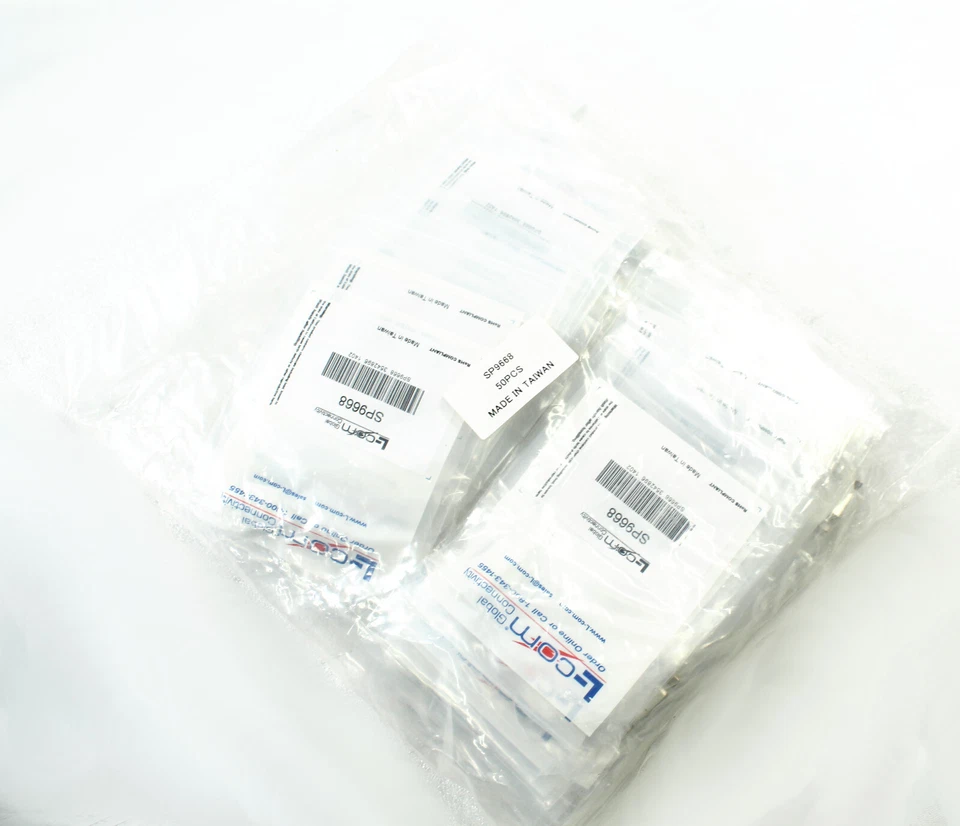 Lot of 50 L-Com D-Sub Connector D9S , DB9 Female SP9668 - Image 3 of 4