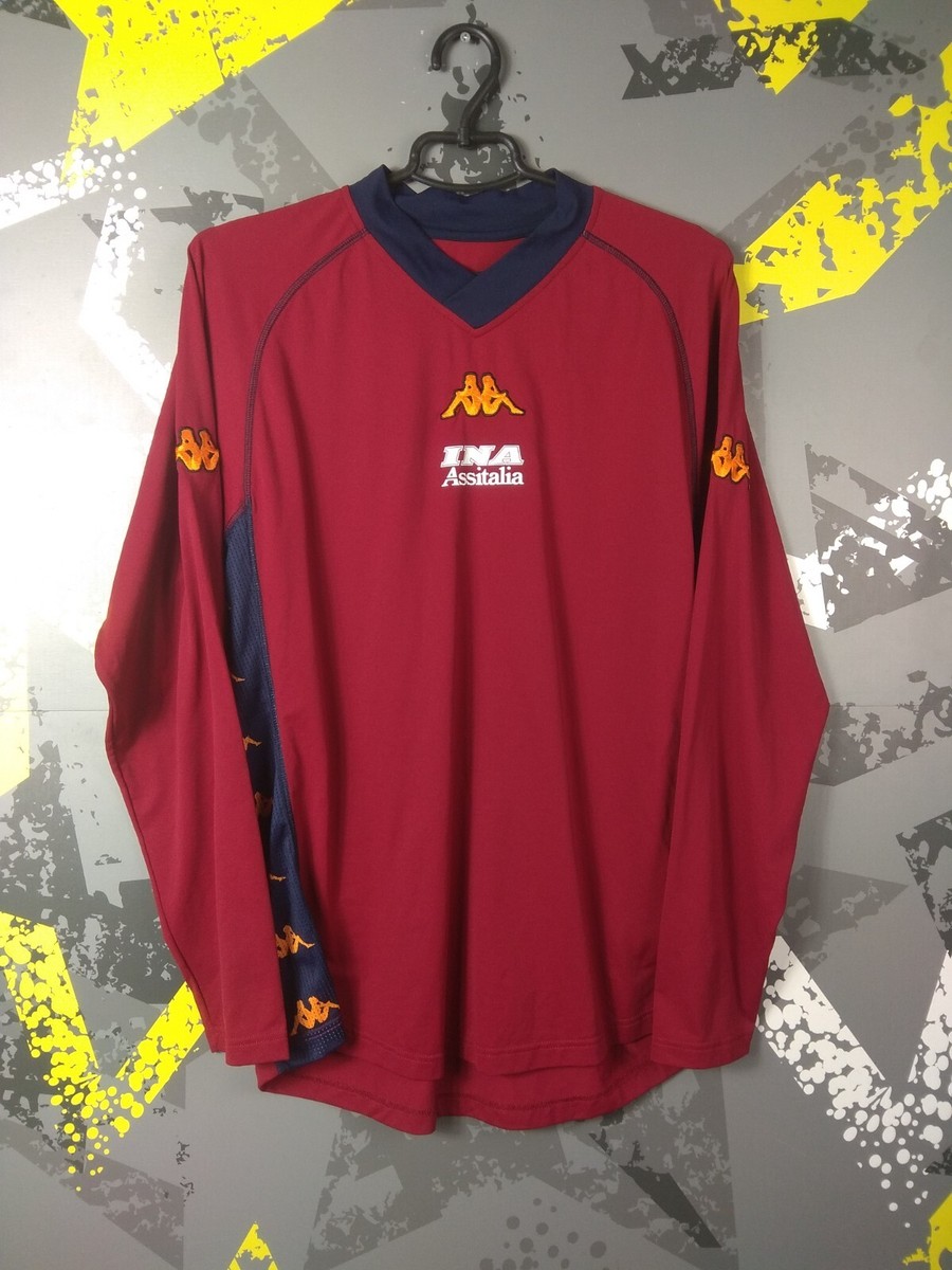 AS Roma Vintage Training Jersey Football Soccer Shirt Kappa Men
