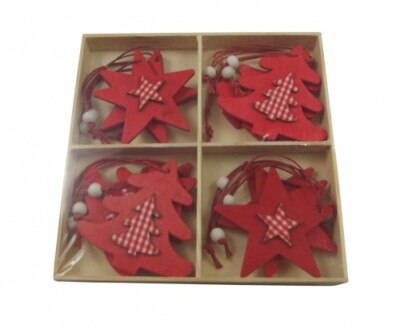 Himmel schickt Scandi Bäume und Sterne Christbaumschmuck 