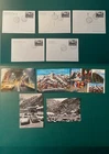 ITALY 1965 FDC-INAUGURATION TUNNEL MONTE BIANCO -5 postcards cancellation day 1